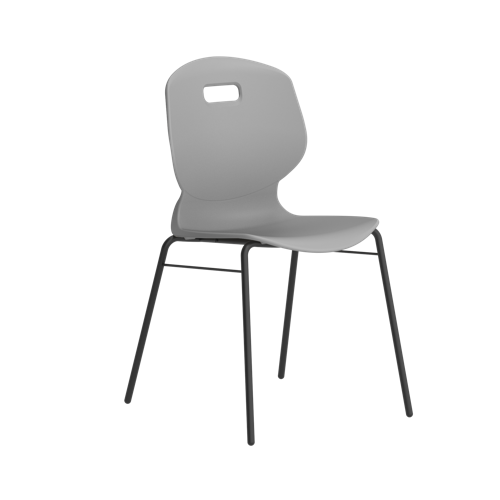 Titan Arc 4 Leg Chair with Brace Size 6 Grey
