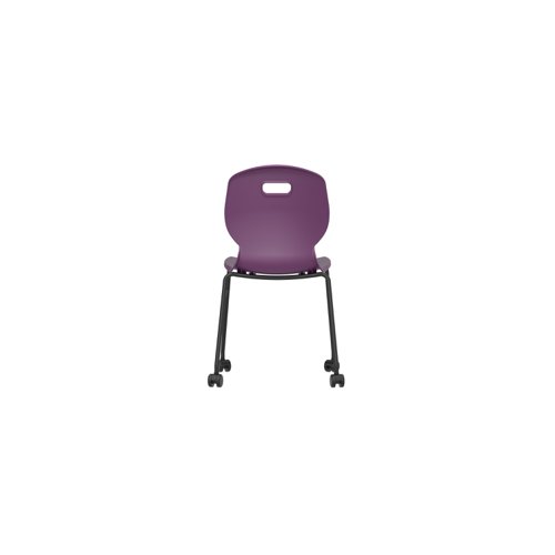 Titan Arc Mobile Four Leg Chair Size 6 Grape KF77834 Classroom Seats KF77834