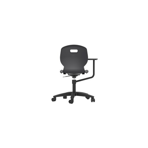 Arc Swivel Tilt Chair with Arm Tablet Anthracite
