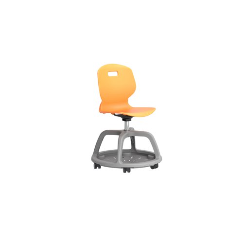 TA9M | Our Arc Community Swivel Chair is the perfect addition to any educational environment. The swivel feature and star base with 5 castors provide easy mobility and maneuverability. The curved back design and easy-grip handle make it a comfortable and secure seating option for students of all ages. The polypropylene material is durable and easy to clean, making it ideal for classroom use. The UL94 V-2 rating ensures that this chair is fire-retardant and meets high safety standards. Upgrade your classroom seating with our Arc Community Swivel Chair and enjoy the benefits of a comfortable, durable, and safe educational chair.