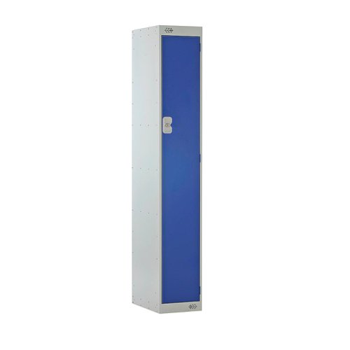 TC1DRLK45BL | Keep personal items and workwear safe and secure with this sturdy steel locker. Available with a choice of door colours to match the aesthetics of your workplace.