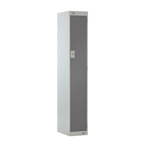 Locker 1 Door 450mm Deep Dark Grey/Grey