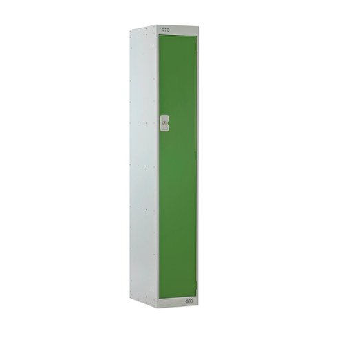 TC1DRLK45GR | Keep personal items and workwear safe and secure with this sturdy steel locker. Available with a choice of door colours to match the aesthetics of your workplace.