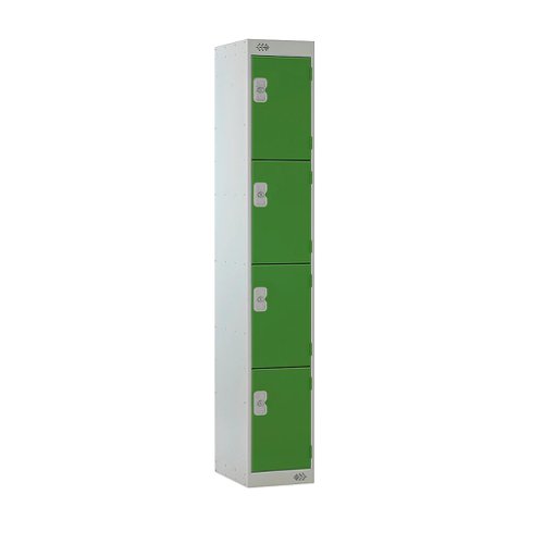 Locker 4 Door 450mm Deep Green/Grey