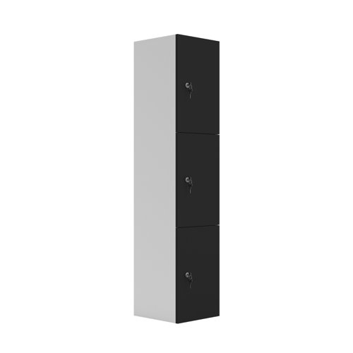 TCCP3ANT | This three door wooden locker features cam locks on each door and a sturdy 18mm wooden carcass. Available in a range of finishes to match any office aesthetic, this is a stylish and durable solution for your storage needs.