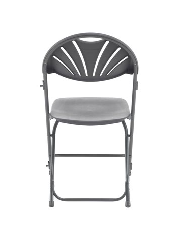 Titan Linking Fan Back Folding Chair Charcoal