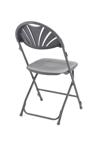 Titan Folding Chair 445x460x870mm Charcoal KF78657