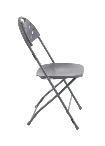 TCFAFC2LK-C Titan Linking Fan Back Folding Chair Charcoal