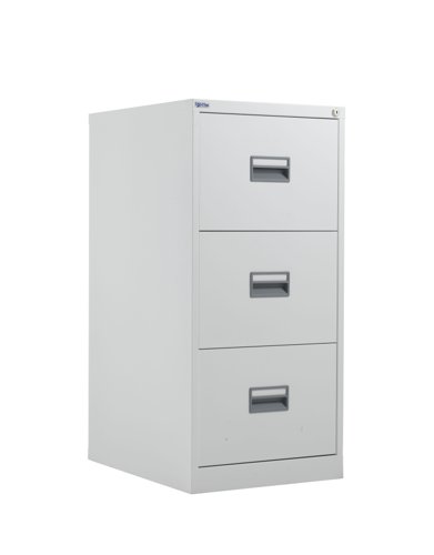 TC Steel 3 Drawer Filing Cabinet White