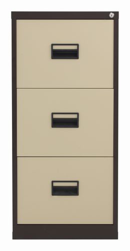 TCS3FC-CC | The TC Steel 3 Drawer Filing Cabinet is the perfect solution for your office storage needs. Made from high-quality steel, this 3 drawer steel filing cabinet is built to last. With 100% drawer extension, you can easily access all your files and documents. The anti-tilt feature ensures that the cabinet stays stable and prevents accidents. The cabinet fits A4 side to side with filing bar and foolscap side to side, making it versatile and accommodating to your filing needs. With its sleek design and durable construction, the TC Steel 3 Drawer Filing Cabinet is a must-have for any office.