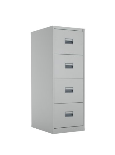 TC Steel 4 Drawer Filing Cabinet Grey