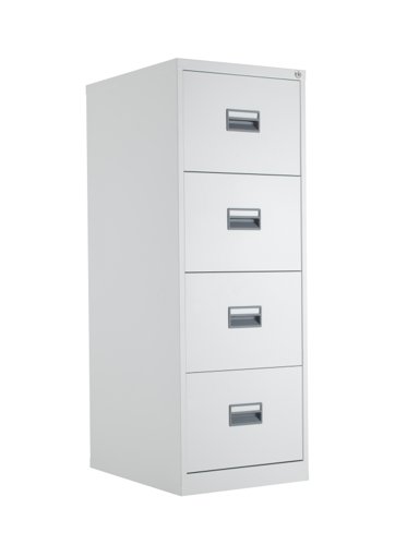 TC Steel 4 Drawer Filing Cabinet : White