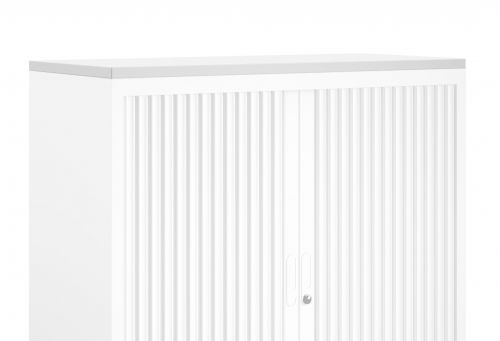 Talos Tambour Wooden Top White W1000 x D450 x H25mm TCS-TAM-TOPWH