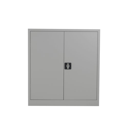 TCSDDC1000GR | The TC Steel Double Door Cupboard is the perfect solution for those looking for a durable and secure storage option for their office space. Made from high-quality steel, this tambour office unit provides an alternative to traditional wooden storage options. The lockable side-opening shutter doors ensure that your items are safe and secure, while the ability to mix flat shelves and suspension frames together allows for customizable storage options. Available in a variety of colour options, this cupboard provides ample storage space for a neat and tidy workspace. Say goodbye to cluttered desks and hello to a more organized office with the TC Steel Double Door Cupboard.