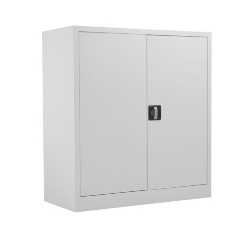 TCSDDC1000WH | The TC Steel Double Door Cupboard is the perfect solution for those looking for a durable and secure storage option for their office space. Made from high-quality steel, this tambour office unit provides an alternative to traditional wooden storage options. The lockable doors ensure that your items are safe and secure, while the ability to mix flat shelves and suspension frames together allows for customizable storage options. Available in a variety of colour options, this cupboard provides ample storage space for a neat and tidy workspace. Say goodbye to cluttered desks and hello to a more organised office with the TC Steel Double Door Cupboard.