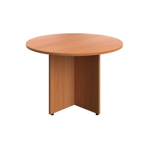 TES1100DBE2 | Introducing our Round Meeting Table, the perfect addition to any meeting or boardroom. With rubber feet to prevent slipping, you can rest assured that your meetings will be safe and secure. Available in various colour finishes, you can choose the perfect match for your office decor. Plus, with our 5 year component guarantee, you can trust that this table will last for years to come.