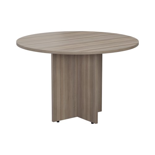 TES1100DGO | Introducing our Round Meeting Table, the perfect addition to any meeting or boardroom. With rubber feet to prevent slipping, you can rest assured that your meetings will be safe and secure. Available in various colour finishes, you can choose the perfect match for your office decor. Plus, with our 5 year component guarantee, you can trust that this table will last for years to come.