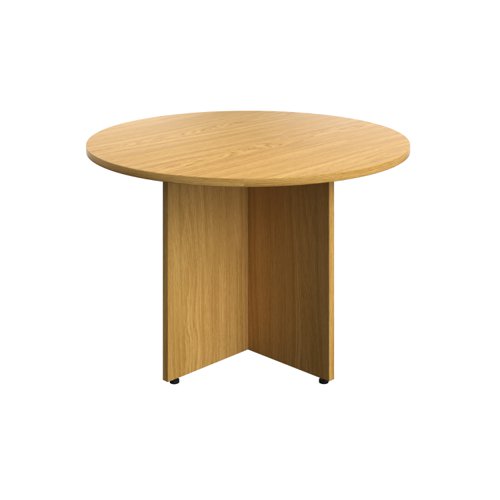 Round Meeting Table 1100mm Nova Oak