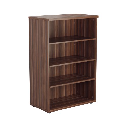 1200 Wooden Bookcase (450mm Deep) Dark Walnut