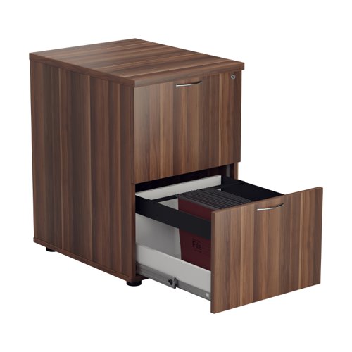 The Essentials Filing Cabinet 2 Drawer is the perfect solution for storing important documents or information. This two drawer filing cabinet is lockable, ensuring that your confidential information is kept safe and secure. Made from high-quality wood, this filing cabinet is not only durable but also stylish, making it a great addition to any office or home. Available as part of a range, you can easily match it with other furniture pieces to create a cohesive look. With its ample storage space and lockable drawers, the Essentials Filing Cabinet 2 Drawer is a must-have for anyone who values organization and security.