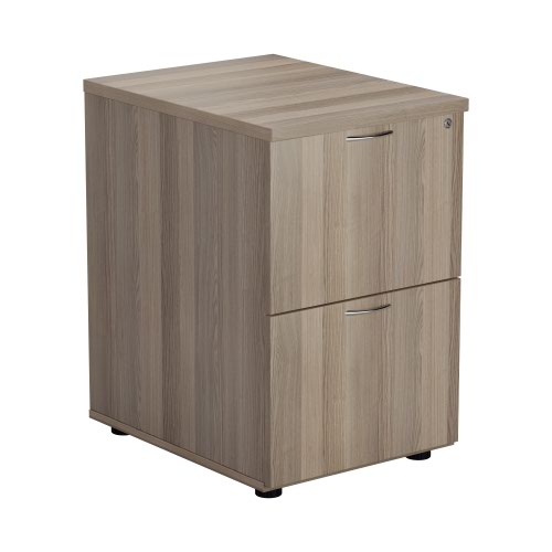 2 Drawer Filing Cabinet - Grey Oak
