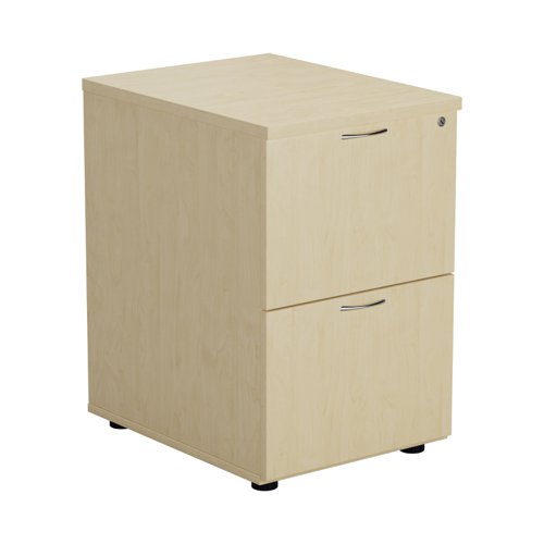 The Essentials Filing Cabinet 2 Drawer is the perfect solution for storing important documents or information. This two drawer filing cabinet is lockable, ensuring that your confidential information is kept safe and secure. Made from high-quality wood, this filing cabinet is not only durable but also stylish, making it a great addition to any office or home. Available as part of a range, you can easily match it with other furniture pieces to create a cohesive look. With its ample storage space and lockable drawers, the Essentials Filing Cabinet 2 Drawer is a must-have for anyone who values organization and security.