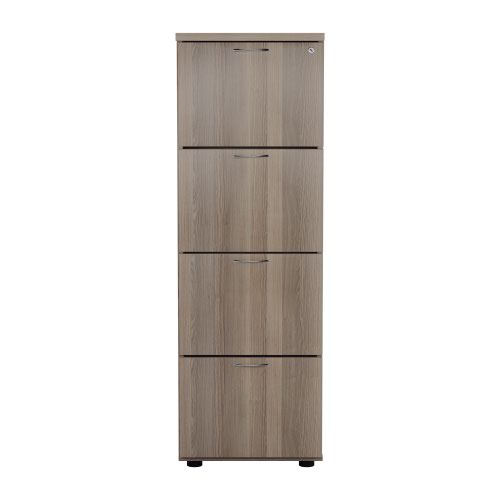 4 Drawer Filing Cabinet Grey Oak
