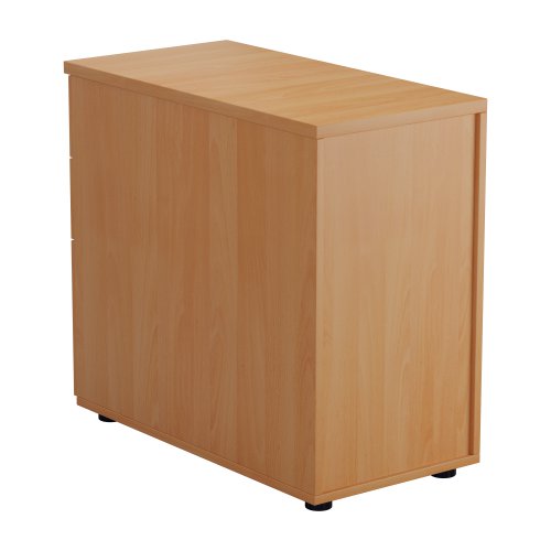 TESDHP3/800BE2 | The Essentials Desk High 3 Drawer Pedestal is the perfect solution for your office storage needs. This three drawer filing cabinet is designed to fit perfectly under your desk, providing easy access to your files and documents. The desk high pedestal is lockable, ensuring the safety and security of your important files. Made from sturdy and longwearing wooden materials, this suspension filing cabinet is built to last. With its sleek and modern design, it will complement any office decor. The Essentials Desk High 3 Drawer Pedestal is a must-have for any office looking to maximize their storage space while maintaining a professional and organised workspace.