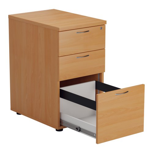 TESDHP3BE2 Essentials Desk High 3 Drawer Pedestal 600 Deep Beech