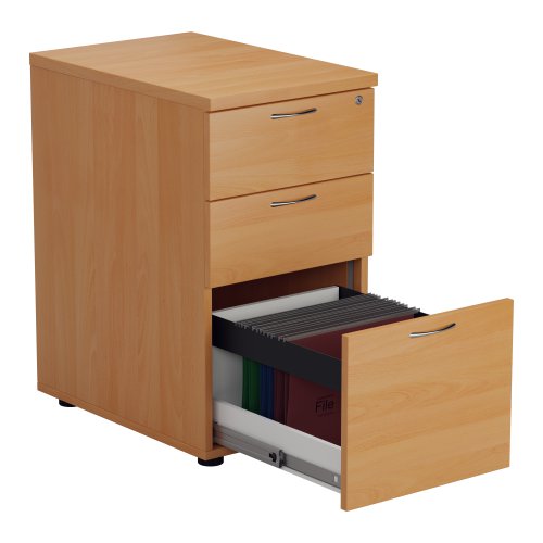 TESDHP3BE2 Essentials Desk High 3 Drawer Pedestal 600 Deep Beech