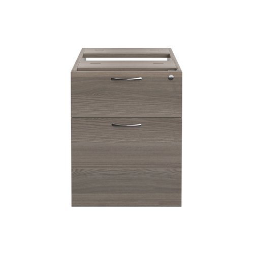 TESHP2/655GO | The Essentials Fixed Pedestal 2 Drawers is the perfect solution for storing important documents or information. With its two drawer pedestal design, you can easily organize and access your files. The lockable feature ensures that your documents are safe and secure. Made from sturdy and longwearing wooden material, this pedestal is built to last. The suspension filing system allows for easy access to your files and ensures that they are kept in good condition. Whether you're working from home or in the office, the Essentials Fixed Pedestal 2 Drawers is a must-have for anyone who needs a reliable and efficient storage solution.