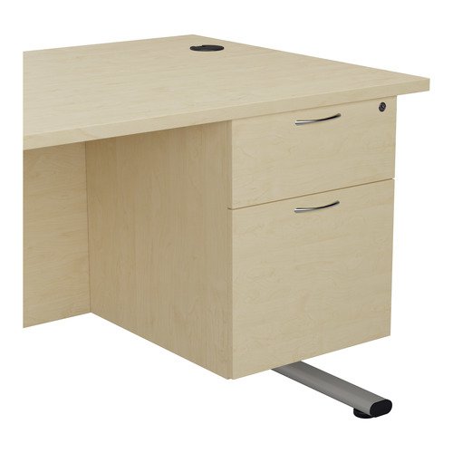 Essentials Fixed Pedestal 2 Drawers (FSC) 655 Deep Maple