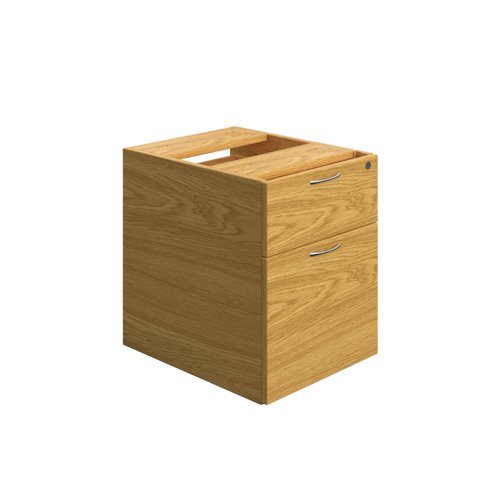 Essentials Fixed Pedestal 2 Drawers (FSC) 655 Deep Nova Oak