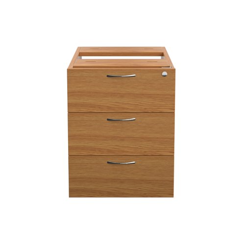 The Essentials Fixed Pedestal 3 Drawers is the perfect solution for storing important documents or information. With its three drawer pedestal, you'll have plenty of space to keep everything organized and easily accessible. The lockable feature ensures that your files are secure and protected. Made from sturdy and longwearing wooden material, this pedestal is built to last. The suspension filing system allows for easy access to your files and ensures that they stay in place. Whether you're working from home or in the office, the Essentials Fixed Pedestal 3 Drawers is a must-have for anyone who needs a reliable and efficient storage solution.