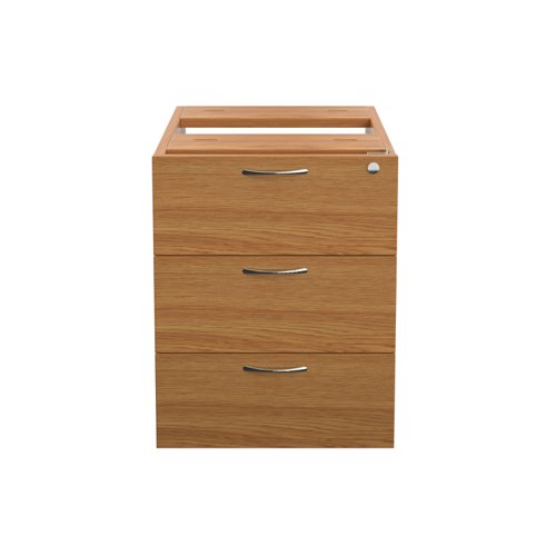 TESHP3NO | The Essentials Fixed Pedestal 3 Drawers is the perfect solution for storing important documents or information. With its three drawer pedestal, you'll have plenty of space to keep everything organised and easily accessible. The lockable feature ensures that your files are secure and protected. Made from sturdy and longwearing wooden material, this pedestal is built to last. The suspension filing system allows for easy access to your files and ensures that they stay in place. Whether you're working from home or in the office, the Essentials Fixed Pedestal 3 Drawers is a must-have for anyone who needs a reliable and efficient storage solution.