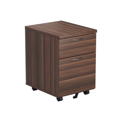 Mobile Pedestal 2 Drawer (FSC) Dark Walnut