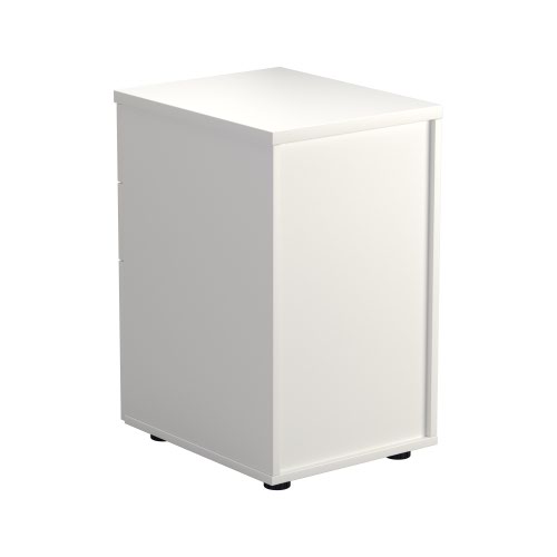 3 Drawer Under Desk Pedestal White