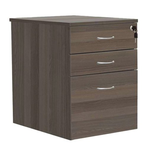 High Mobile Pedestal 3 Drawer (FSC) Dark Walnut