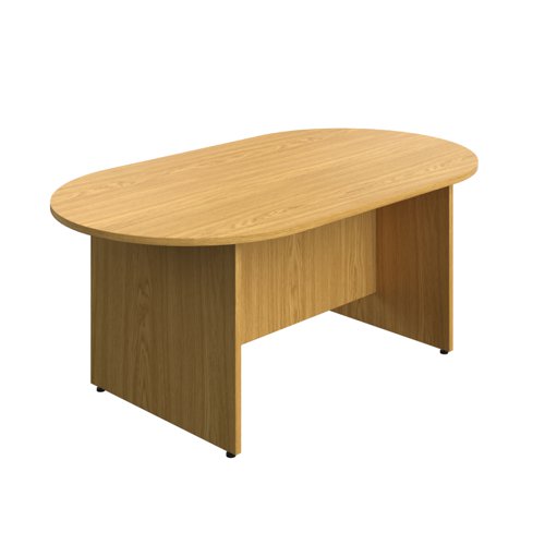 D-End Meeting Table 1800mm Nova Oak