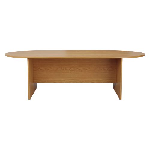 TK1810DENO | Introducing our D-End Meeting Table, the perfect addition to any boardroom. Crafted with high quality materials, this table boasts a 25mm top thickness for added durability. The curved edges provide a sleek and stylish finish, while also ensuring a secure and sturdy surface for all your important meetings. Whether you're hosting a large conference or a small team meeting, this table is perfect for all your boardroom needs. Invest in our D-End Meeting Table today and elevate your workspace to the next level.