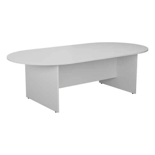 TK1810DEWH | Introducing our D-End Meeting Table, the perfect addition to any boardroom. Crafted with high quality materials, this table boasts a 25mm top thickness for added durability. The curved edges provide a sleek and stylish finish, while also ensuring a secure and sturdy surface for all your important meetings. Whether you're hosting a large conference or a small team meeting, this table is perfect for all your boardroom needs. Invest in our D-End Meeting Table today and elevate your workspace to the next level.