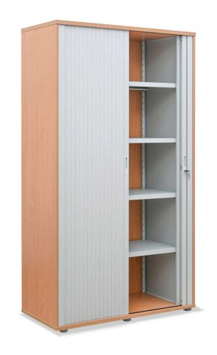 Wooden Side Opening Tambour (FSC) 1920mm High Beech