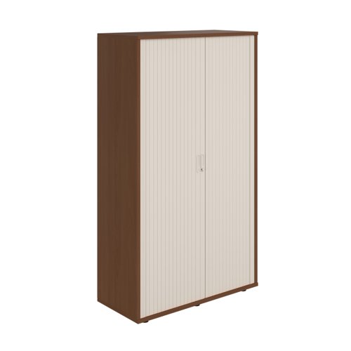 Wooden Side Opening Tambour (FSC) 1920mm High Dark Walnut