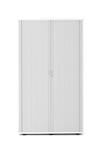 Wooden Side Opening Tambour (FSC) 1920mm High White