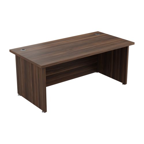 Regent 1800 Rectangular Exec Desk Dark Walnut