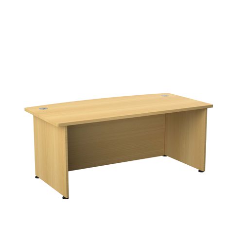 Regent 2000 Bow Fronted Exec Desk Nova Oak