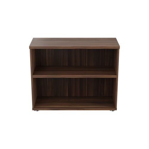 Regent Low Bookcase 800mm Dark Walnut