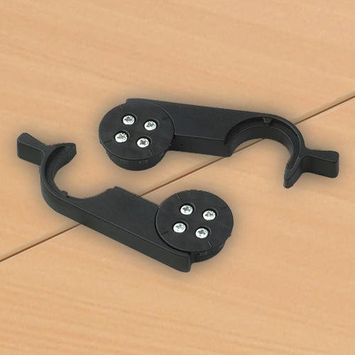 The Under Desk Linking Mechanism makes it easy to quickly connect and disconnect multiple desks, ensuring a strong, stable and level setup that works well in any office. The low profile design of the linking mechanism securely attaches to surfaces. Compatible with rectangular mobile flip top tables, D-End mobile flip top tables and trapezoidal mobile flip top tables.