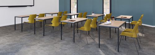 Titan Table 1200X600X760 Grey Top Black Frame
