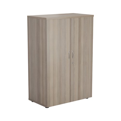 WDS1245CPGO | Introducing our Wooden Cupboard, designed to provide you with ample storage space while adding a touch of elegance to your home or office. Crafted with 18mm one piece MFC back panel and 25mm top and bottom panels, this cupboard is built to last. The lockable doors with silver handles ensure the safety of your belongings, while the black adjustable feet allow for easy levelling on any surface. The fully adjustable shelves provide flexibility to accommodate items of various sizes. With its sleek design and sturdy construction, our Wooden Cupboard is the perfect addition to any space.